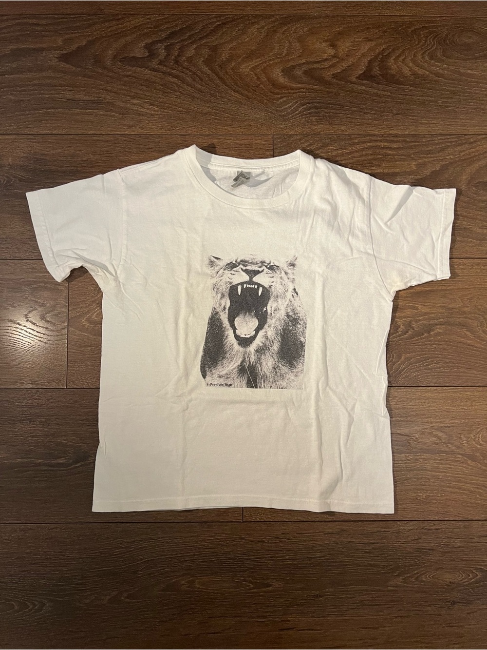 White Graphic Tiger Tee